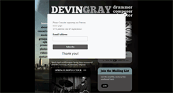 Desktop Screenshot of devingraymusic.com