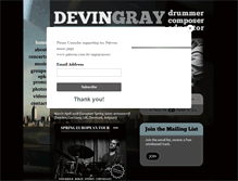 Tablet Screenshot of devingraymusic.com